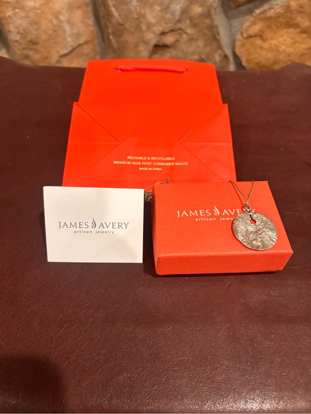 Retired James Avery frog on lily pad necklace